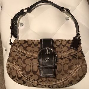 COACH SOHO HOBO 10603 BLACK SIGNATURE BAG